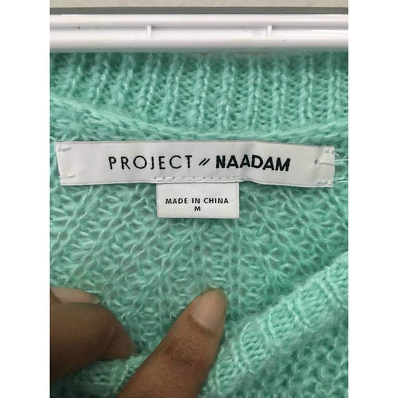 Project Naadam Open Knit Tied Sleeve Sweater M - Picture 5 of 12